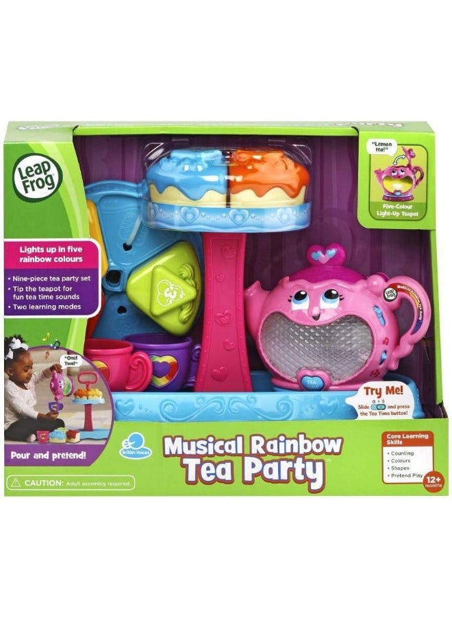 LeapFrog 603203 Musical Rainbow Party Learning Toy And Pretend Play Educational Tea Set For Children With Ssorter, Lights And Songs, Multi-Colour,115 X 300 X 273 Millimeters  - Image 4