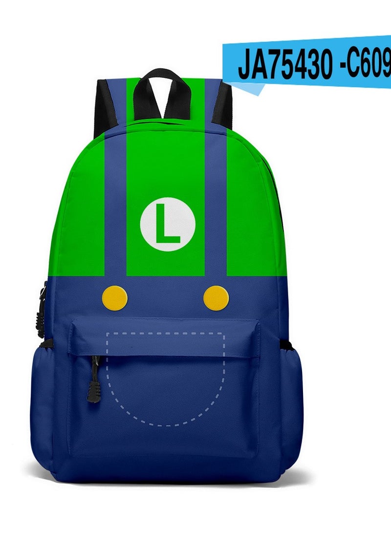 Mario - 【 School Season 】 Mario Students Large Capacity Schoolbag Children Cartoon Backpack Back to School Essential College Bag Leisure Bag Travel Bag Multi-color - Image 1