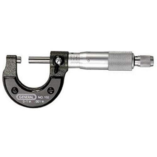 General Tools 102 0-Inch to 1-Inch .001-Inch Graduation Micrometer - Image 1