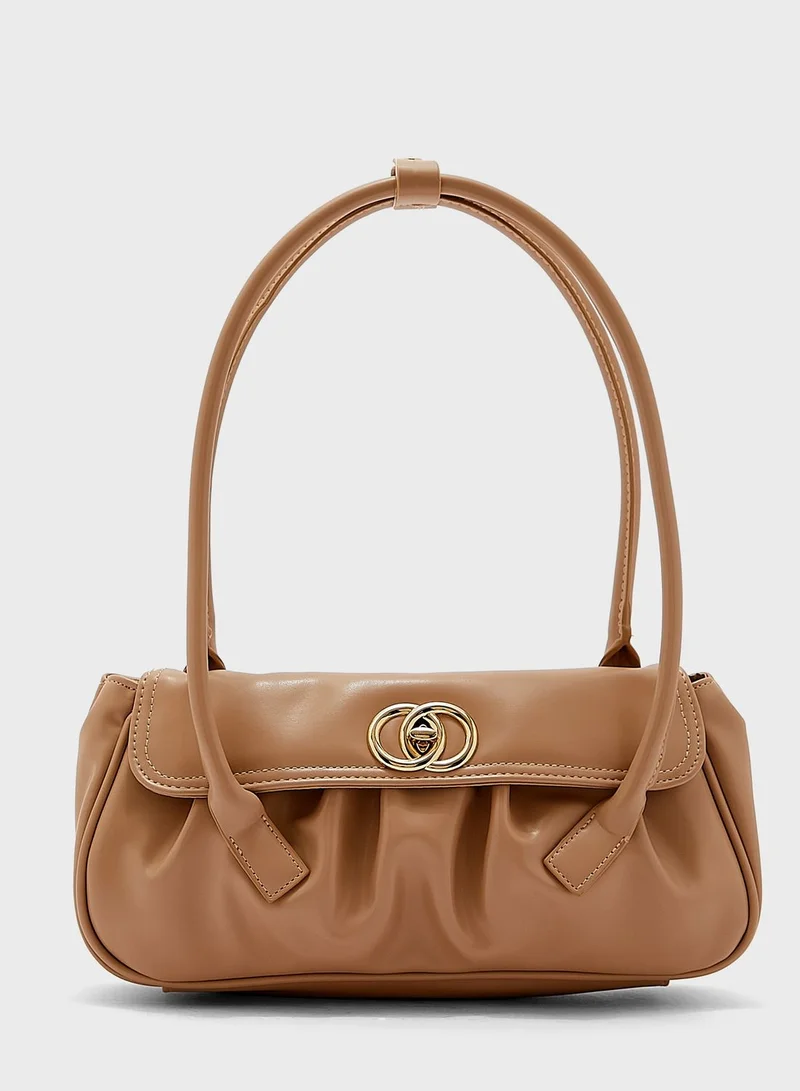 ELLA Loop Handles Baguette Handbag