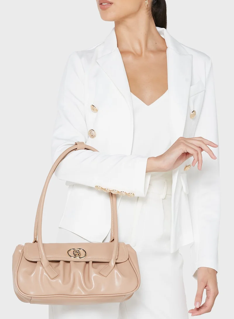 ELLA Loop Handles Baguette Handbag