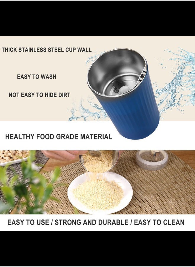 Generic - Mini Electric Kitchen Grinder Electric Coffee Grinders for Spices Seeds Herbs and Coffee Beans Spice Blender and Espresso Grinder Wet and Dry Grinder Stainless Steel - Image 1