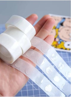 Generic 2 Pieces of Double-Sided Adhesive Dot Design Balloon Glue Roll, 2 Cm High  - Image 1