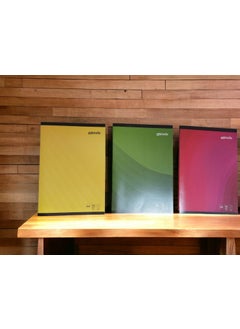 Cardboard Cover Notebook 3 Pieces X72 Sheets Checkered