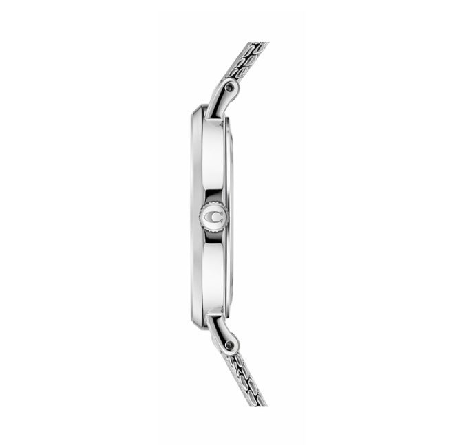 COACH Elliot stainless steel minimalist blue dial and a mesh bracelet Watch 14602437 - Image 3