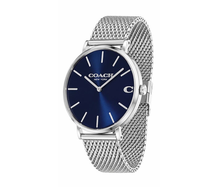 COACH Elliot stainless steel minimalist blue dial and a mesh bracelet Watch 14602437 - Image 2