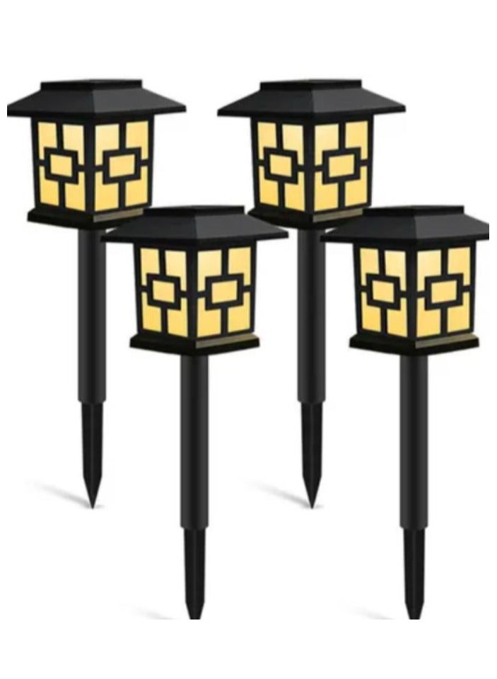 LOULUEN 4-Piece Solar Lights Outdoor Landscape Light