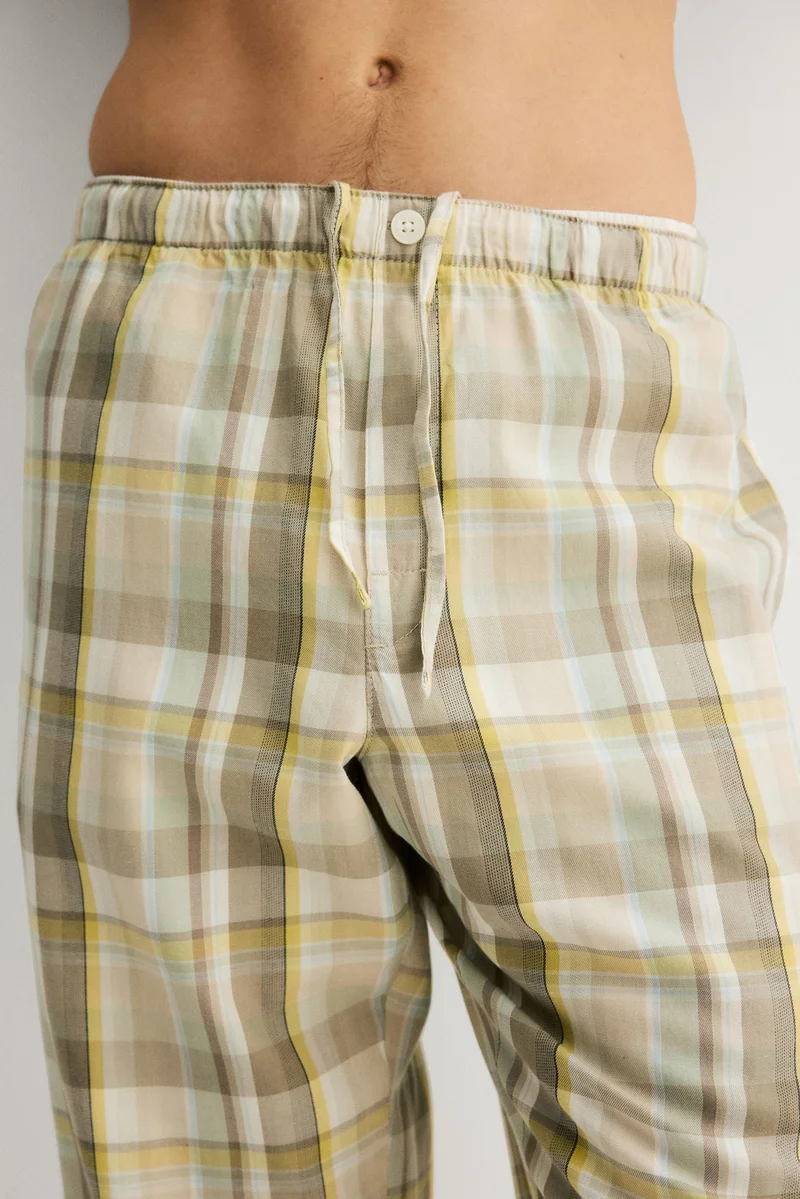 H&M Cotton-blend pyjama shirt and bottoms