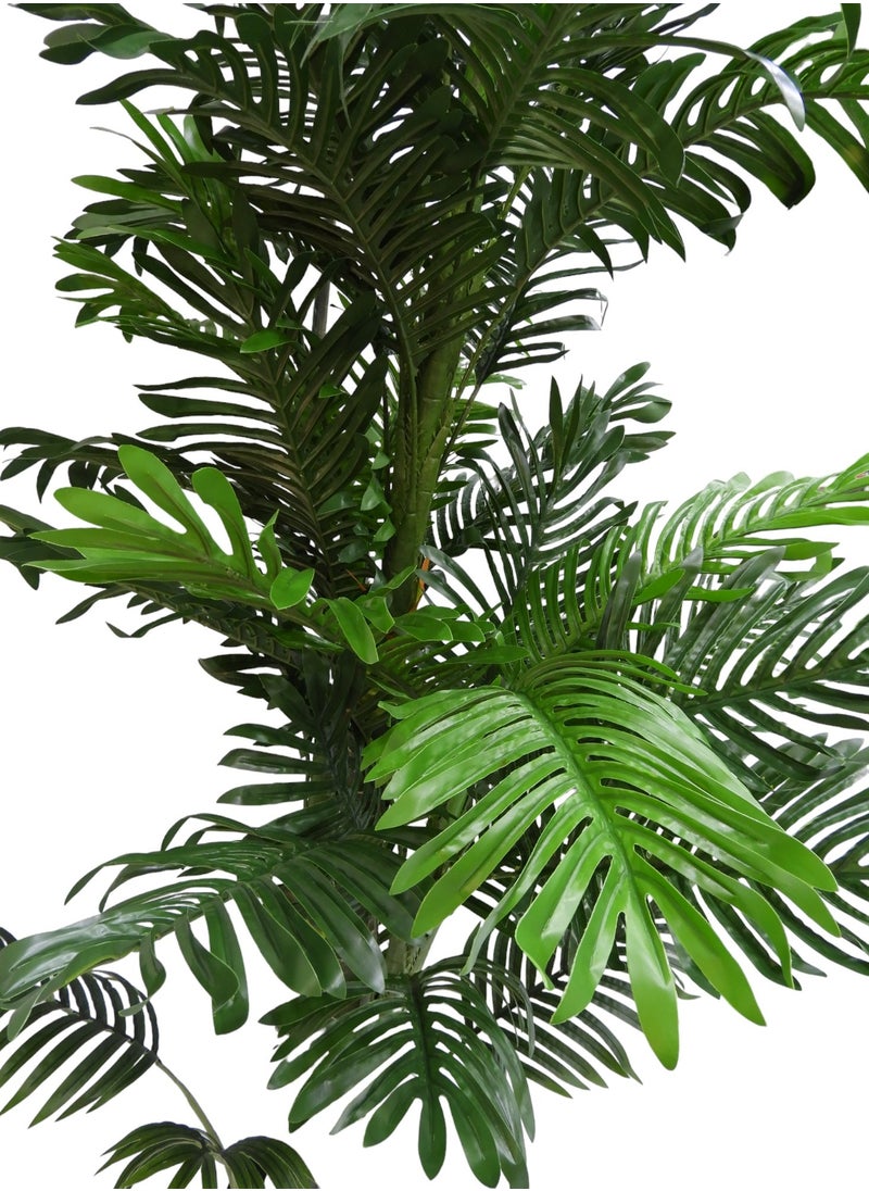 BABAZAM - Decorative Artificial Palm Tree Potted in Plastic Vase for Home and Office Décor Indoor and Outdoor Gifting 190x27x27cm - Image 1
