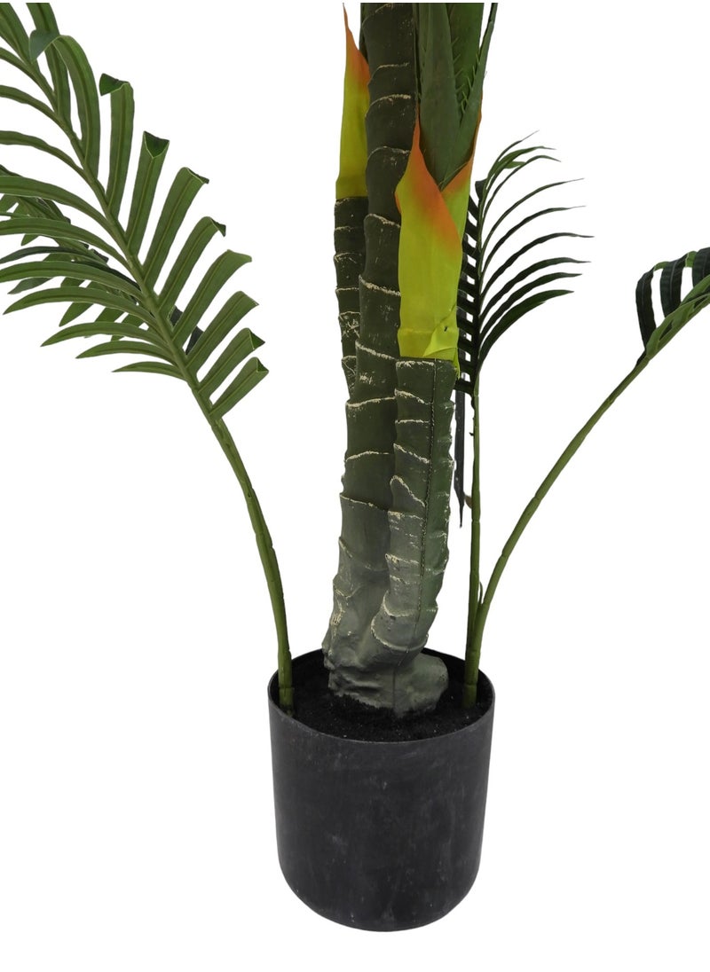 BABAZAM - Decorative Artificial Palm Tree Potted in Plastic Vase for Home and Office Décor Indoor and Outdoor Gifting 190x27x27cm - Image 1