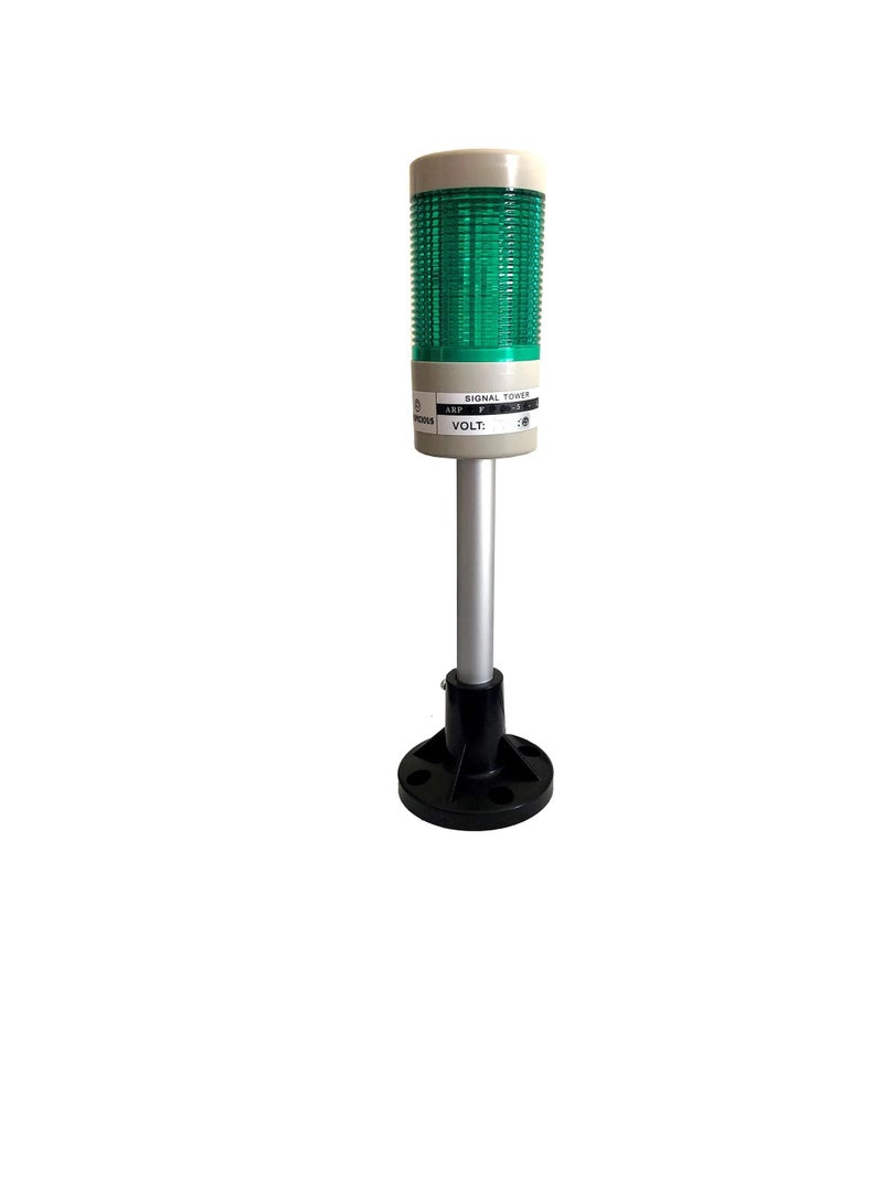 Auspicious Signal Tower Light 50mm Green Flashing Surface Mount ARPF5L Auspicious 24V  - Image 1