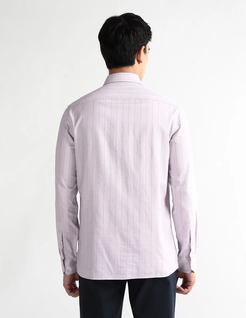 Arrow Light Purple Manhattan Slim Fit Originals Shirt for Men | Best Price UAE
