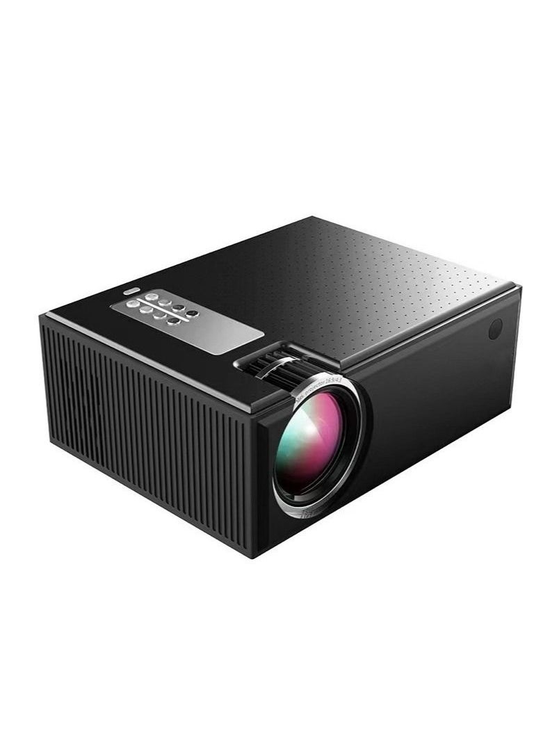 Generic - LCD Projector, 2800 Lumens Support 1080P Input Dolby Audio Wireless Portable Smart Home Theater Projector (Black) - Image 1