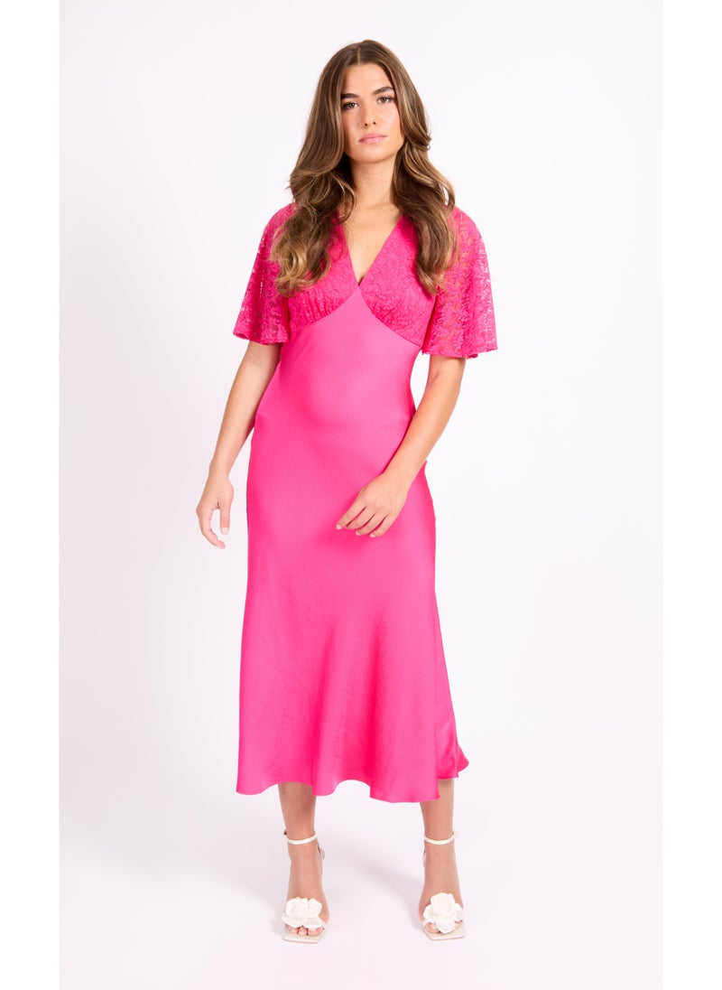 Little Mistress - V-Neck Maxi Dress - Image 1