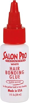 Salon Pro Anti Fungus Hair Wig Extensions Bonding Glue White 30 ml