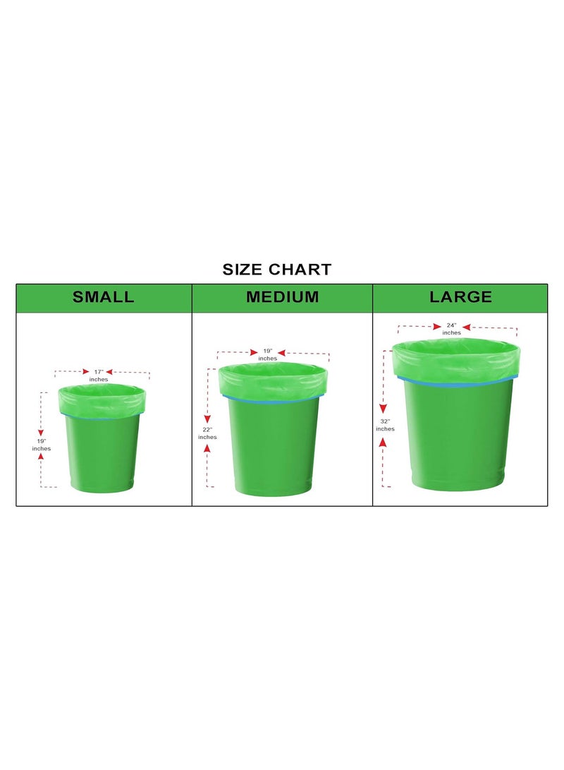 shalimar Shalimar Premium Drawstring Garbage Bag (Lavender Fragrance) – 60 Bags (4 Rolls) – 61 x 81 cm – Fits 10 to 12 Gallon Bins – Large Dustbin/Trash Bags – Leak-Proof & Scented – Green  - Image 3
