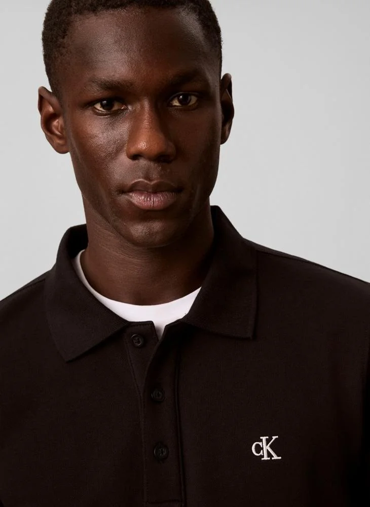 Calvin Klein Jeans  Cotton Terry Polo Sweatshirt for Men | Best Price UAE