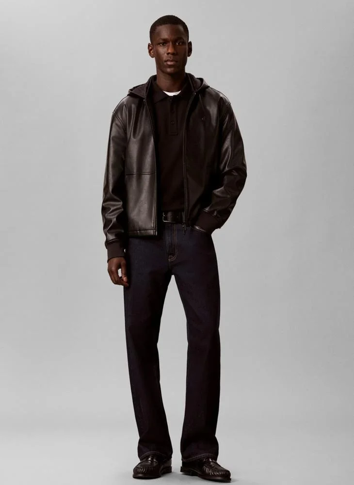 Calvin Klein Jeans  Cotton Terry Polo Sweatshirt for Men | Best Price UAE