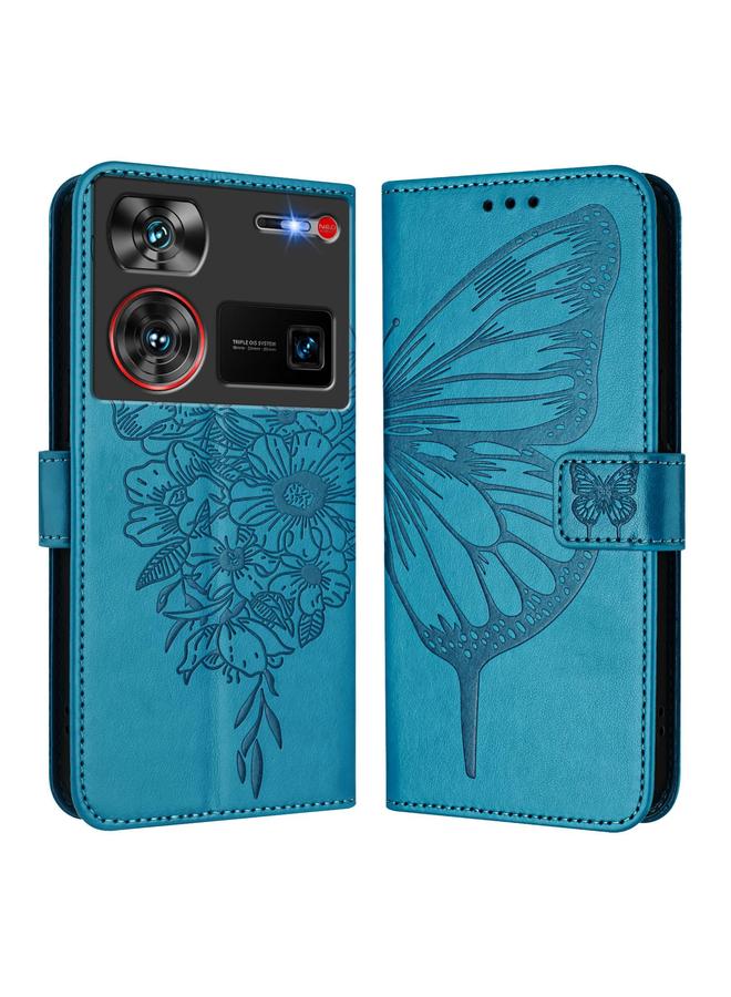 The Bros Case For ZTE Nubia Z60 Ultra Embossed Butterfly Leather Phone Case