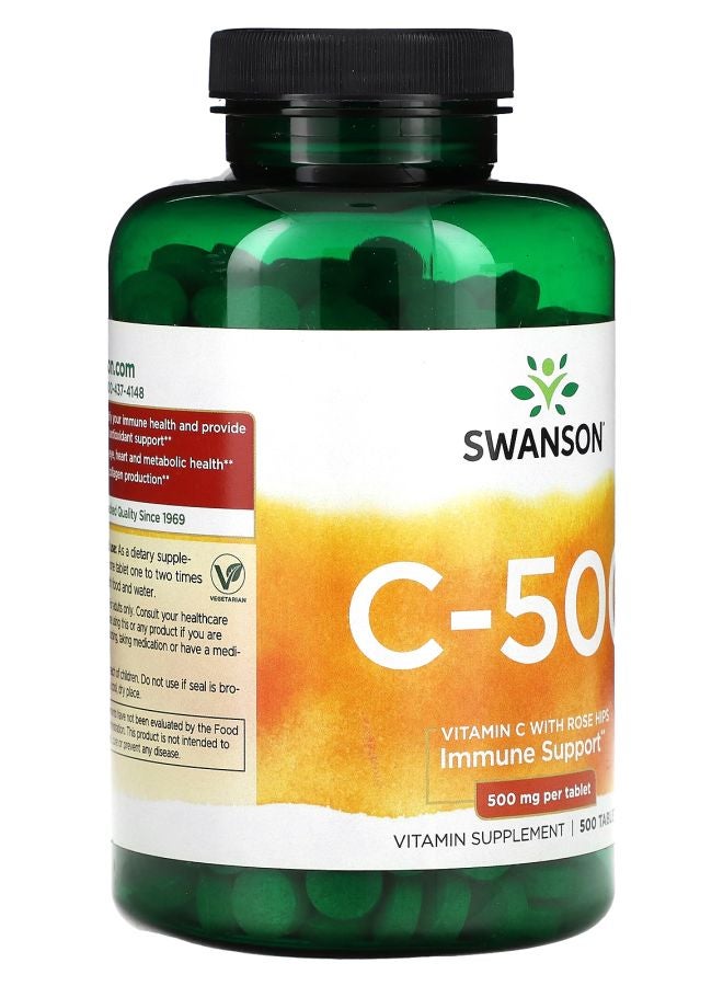 SWANSON C-500 500 mg 500 Tablets - Image 2