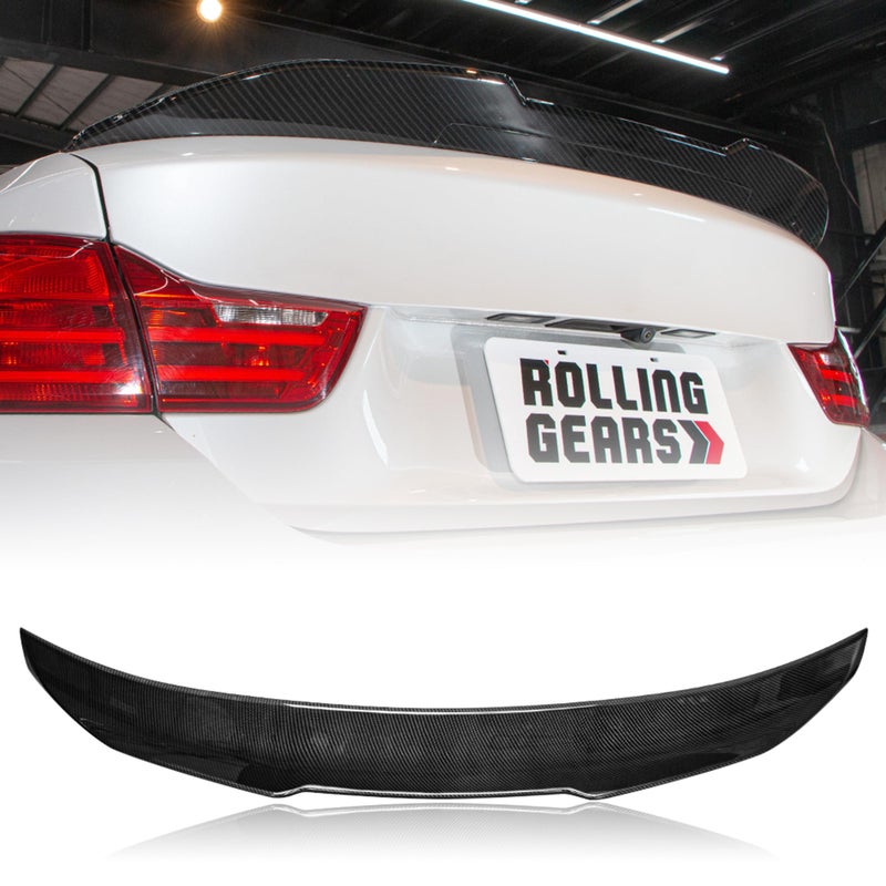 Rolling Gears F36 Trunk Spoiler Wing Compatible with 20142020 BMW 4 Series F36 Spoiler 4D Gran Coupe DN Type Carbon Fiber HydroDipping