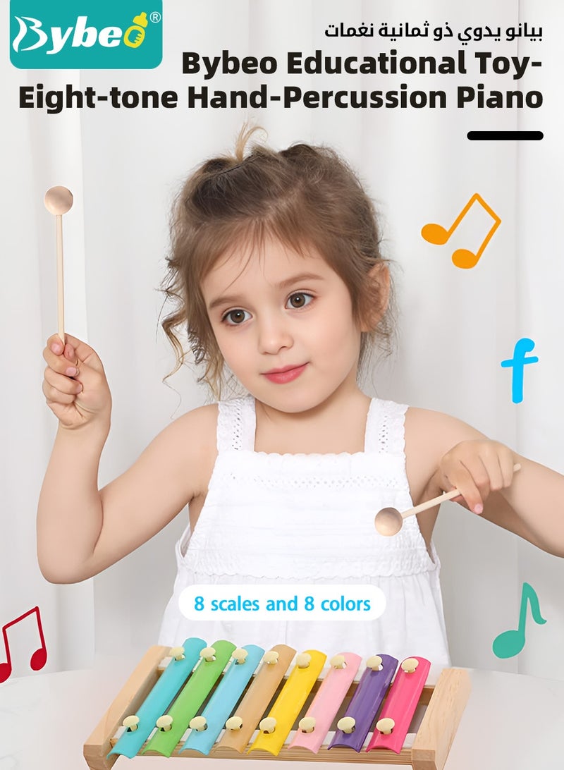 Bybeo 5 Pieces Montessori Toys for 1-3 Years Toddlers, Kids Wooden Toys with Macaron Color, Wooden Sorting & Stacking Toys, Early Development Toys, Preschool Educational Toy for Children - Image 3