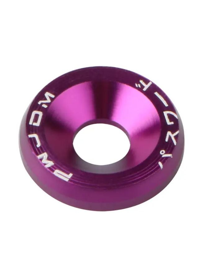 M6 Purple Aluminum 10pcs Car Modified Hex Fasteners Fender Washer JDM Bumper Screws - Image 1