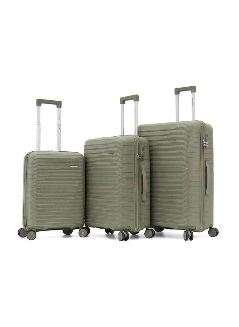ELANTRA Hardside Luggage Trolley Bag 3 Pieces Set (S-20",M-24",L-28")  - Image 1