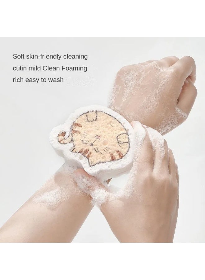 مجموعة إسفنجات غسيل الأطباق القابلة للنفخ - قطعتان من الإسفنجات التي يتم تنشيطها بالماء بأشكال مرحة، إسفنجات تنظيف قابلة للتمدد للمطبخ، وغسل الأطباق، والأواني والمقالي، أدوات مطبخ ناعمة وماصة ومتينة - Image 5