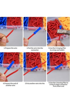 Oasisgalore 160 Piece Assorted Electrical Butt Splice Connector Kit, Insulated Wire Terminals (Red/Blue/Yellow)  - Image 3