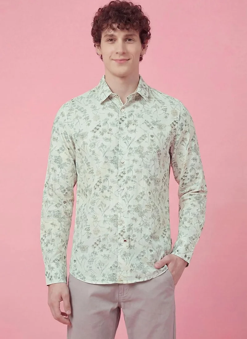 Being Human Men Floral Printed Casual Shirt