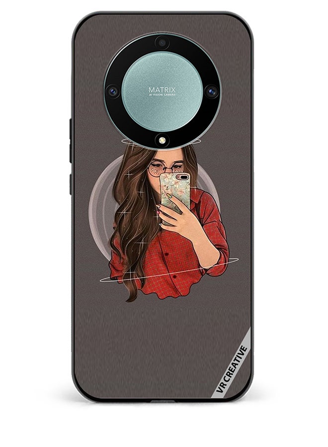 VR CREATIVE غطاء حماية لهاتف Honor X9b بتصميم سيلفي للبنات متعدد الألوان - Image 1
