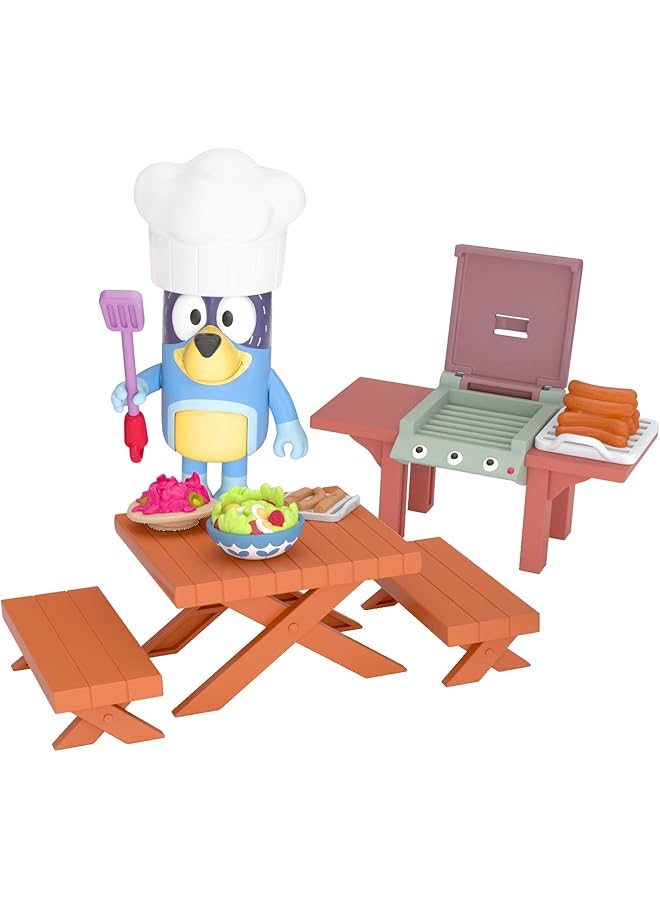 BLUEY Family Backyard Bbq Mini Playset Multicolour One Size - Image 1