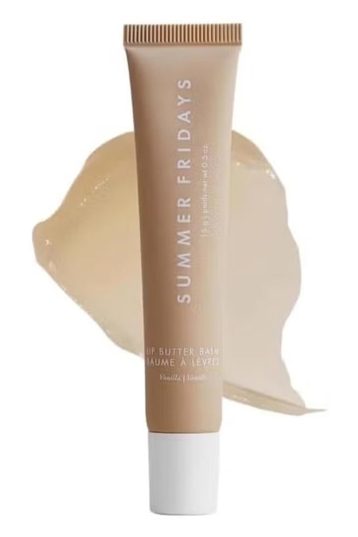 سامر فرايدايز مرهم الشفة يومي الجمعة والصيف ، مرطب الشفاه الطبيعي ، مرطب ومشرق ، يحتوي على زبدة الشيا ، العناية بالشفاه الجافة ( الفانيليا ) - Image 1
