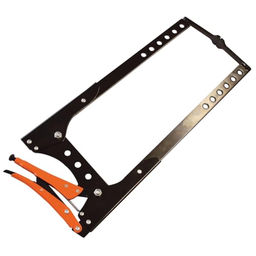 GRIP-ON Anglo American Tools - Grip-On 20" Steel C-Clamp Locking Pliers, Nickel-Plated, GR13420, Orange - Image 5
