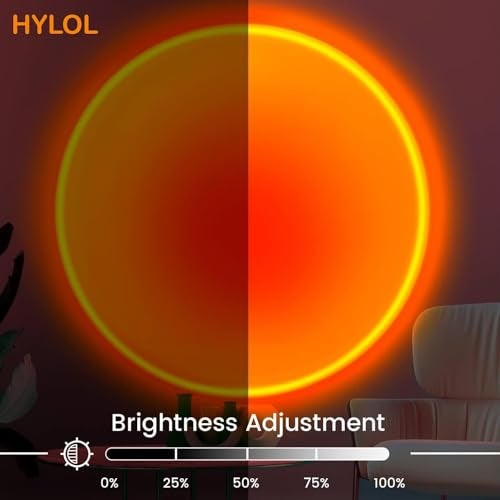 HYLOL Sunset Projector Light - 16 Color LED Light with Remote, Desk Lamp Projection Rainbow Night Light, 180° Rotation Romantic Lamp Light (Night Lamp Light) - Image 3