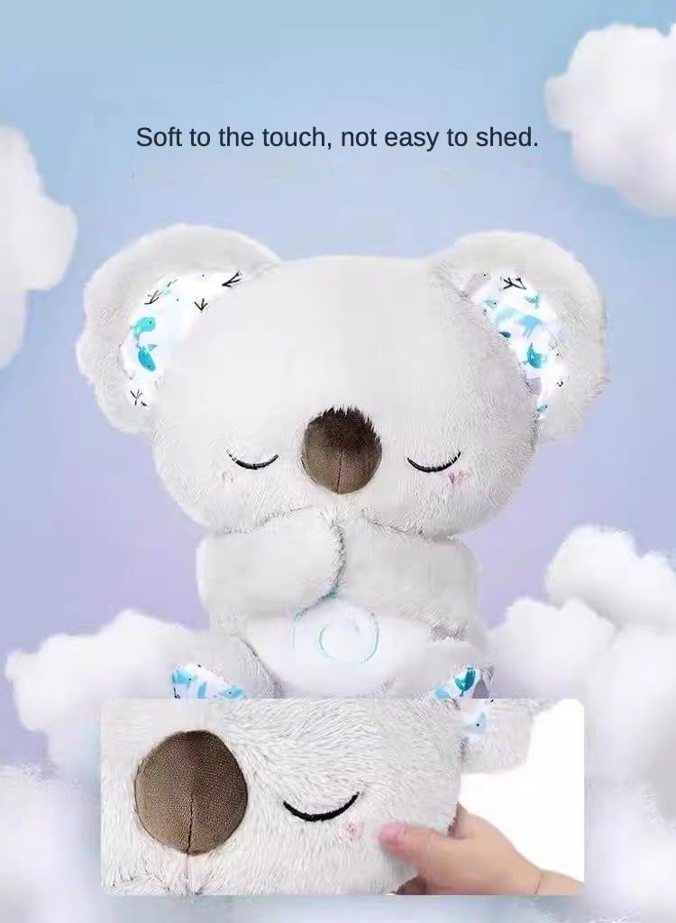general Stress & Anxiety Relief Koala for Adults, Sleeping Koala Toy for Kids, Koala Stuffed Animal, Koala Plush Toy with Music, Breathing Koala Sleep Buddy for Kids & Adults, Light Rhythmic Breathing Toy - Image 3