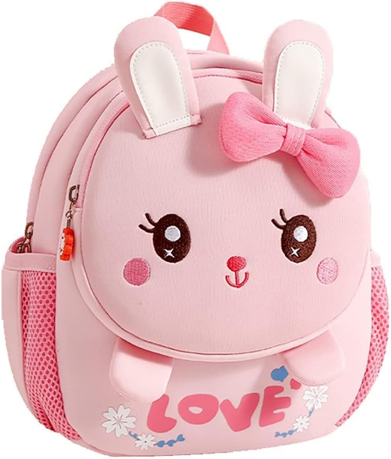 Cute Toddler Bunny Backpack - 3D Cartoon Mini Travel Bag for Kids 2-8 Years - Image 1