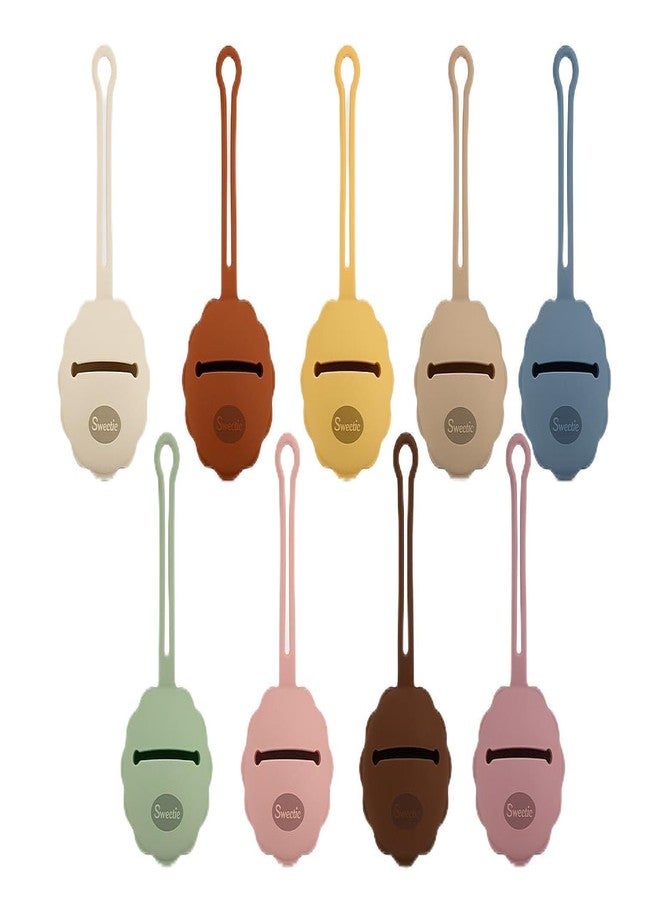 Sweetie Silicone Pacifier Holder Case, Pacifier Container Fits Pacifiers & Pacifier Clip, Portable for Travel Outdoor Activities, Sun Flower, Lion Shape, 1 Piece (Grey) - Image 1