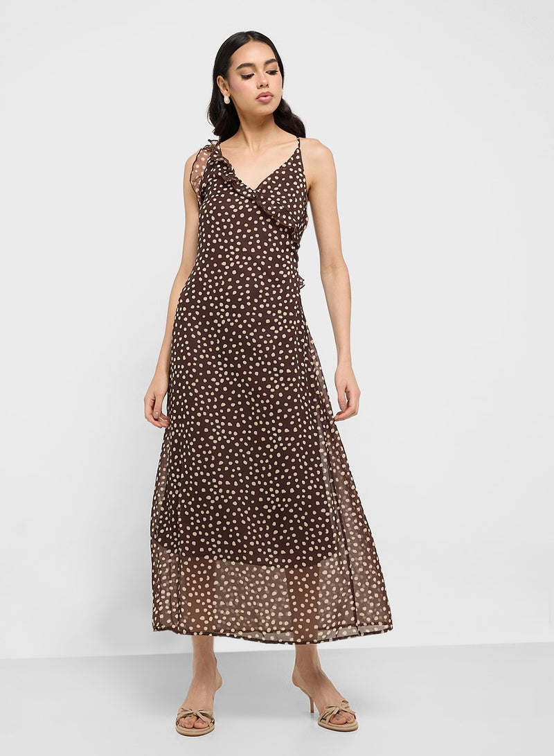 Ginger Polka Dot Midi Dress - Image 4