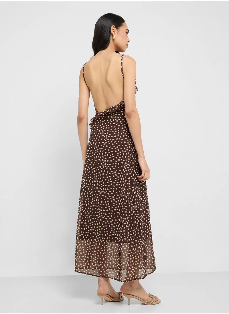 Ginger Polka Dot Midi Dress