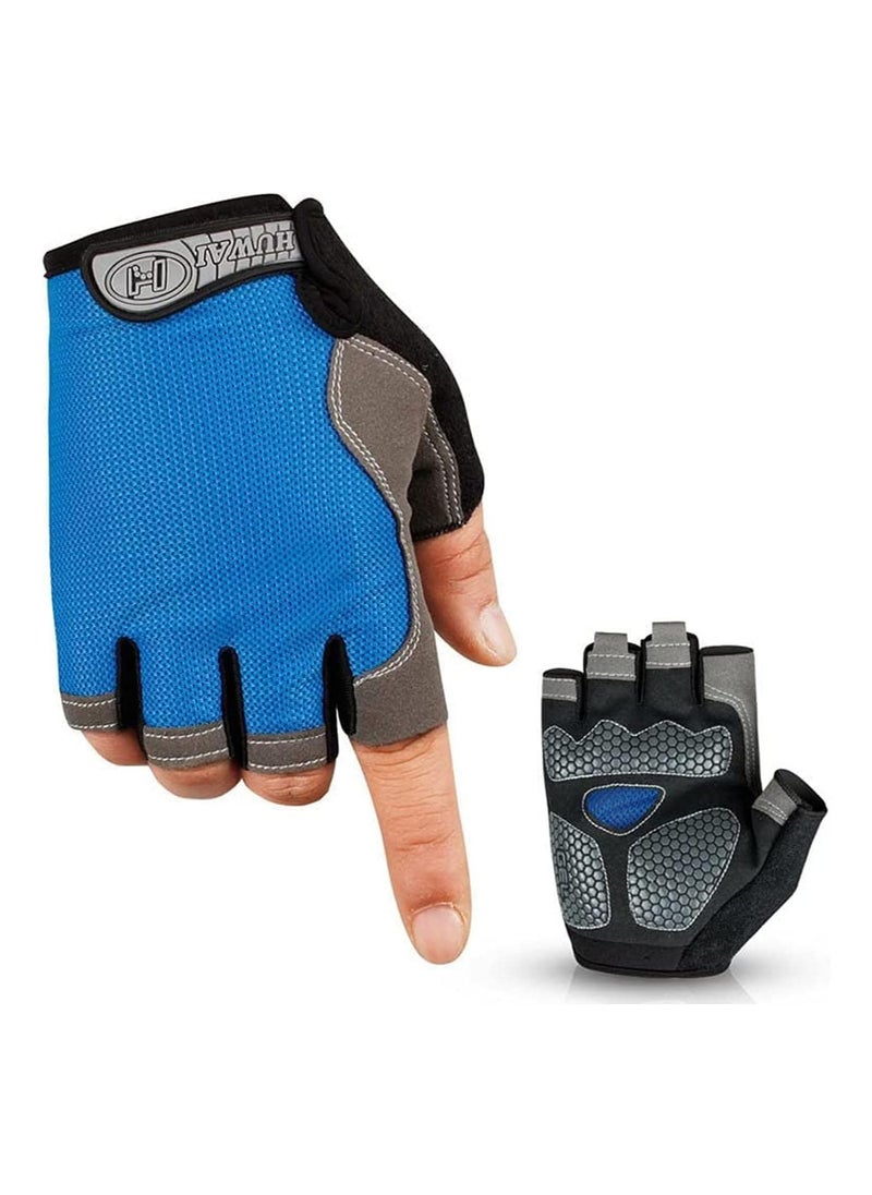 Generic Cycling Gloves, Anti-Slip Shockproof Breathable Cycling Gloves for Outdoor Mountain Road Bike Riding for Men and WomenW  - Image 3