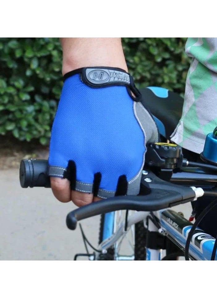 Generic Cycling Gloves, Anti-Slip Shockproof Breathable Cycling Gloves for Outdoor Mountain Road Bike Riding for Men and WomenW  - Image 1