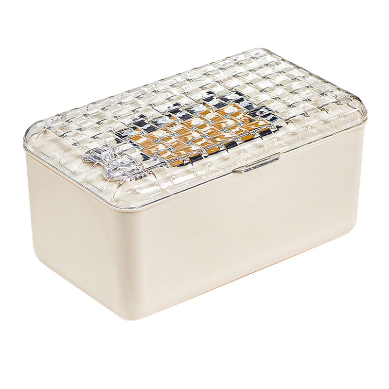 Wall Mounted Wipes Dispenser Multifunctional Waterproof Plastic Facial Tissue Storage Box Cover for Bathroom - Image 1