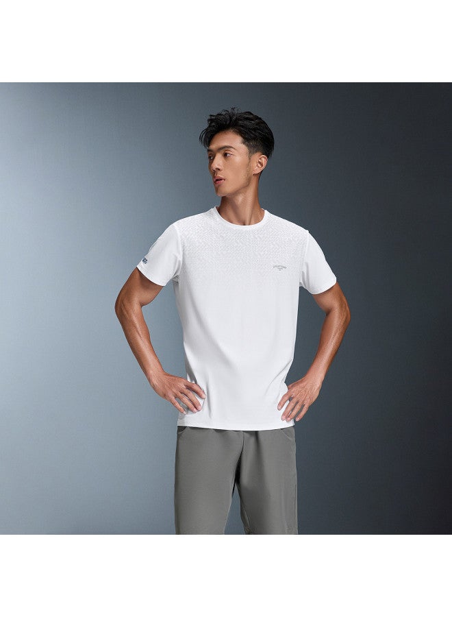 HLA Moisture-wicking & Quick-drying】men's Short-sleeve T-shirt For Summer Training, Cool-touch & Sun Protection - Image 4