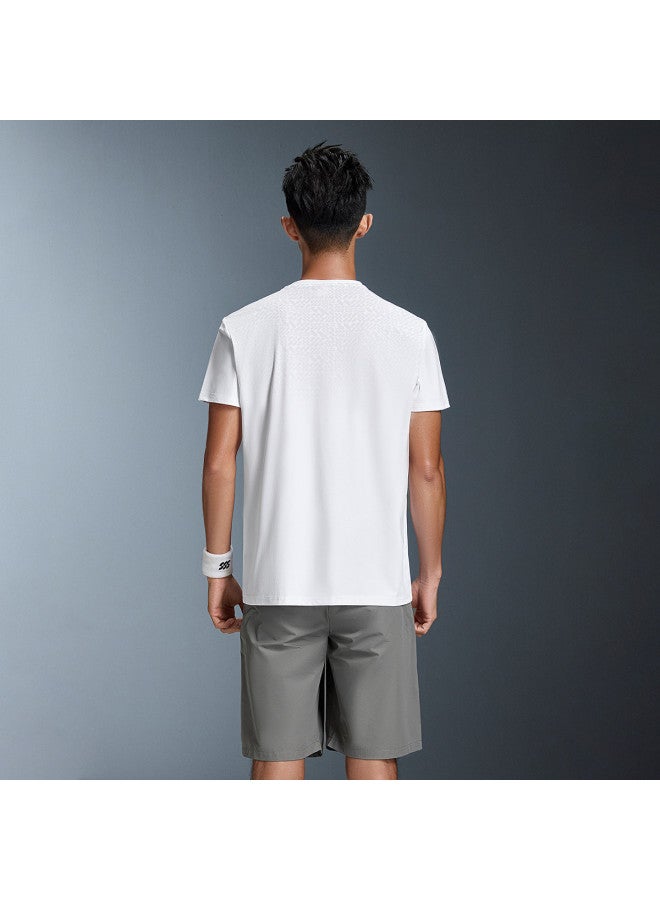 HLA Moisture-wicking & Quick-drying】men's Short-sleeve T-shirt For Summer Training, Cool-touch & Sun Protection - Image 5