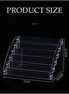 DUNISO Perfume Organizer Stand, 6 layer transparent acrylic display rack, cosmetics storage rack, multi functional desk storage device, used to store perfume, toiletries and skin care products  - Image 2