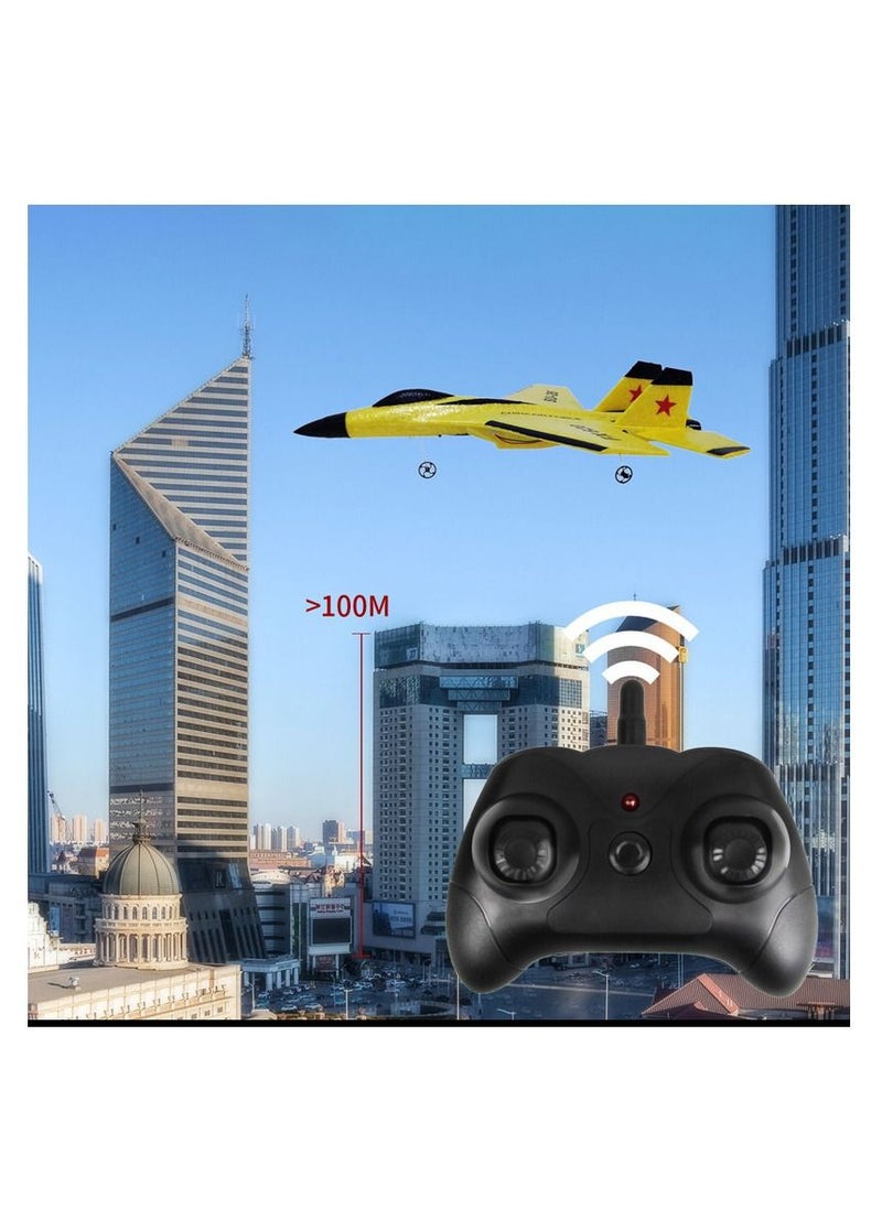 DIY RC Plane Toy 620 yellow 1 battery Remote Control Airplane DIY Fixed Wing Aircraft