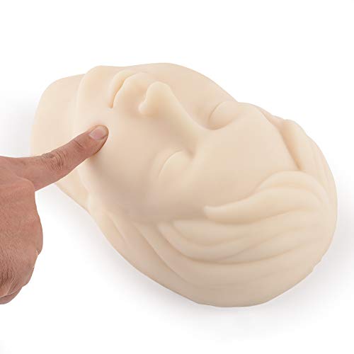 Medarchitect Injection Training Mannequin Face Model Head Model for Micro-Plastic Teaching, Practice Training to Medical Student, Doctor, Esthetician - Image 2