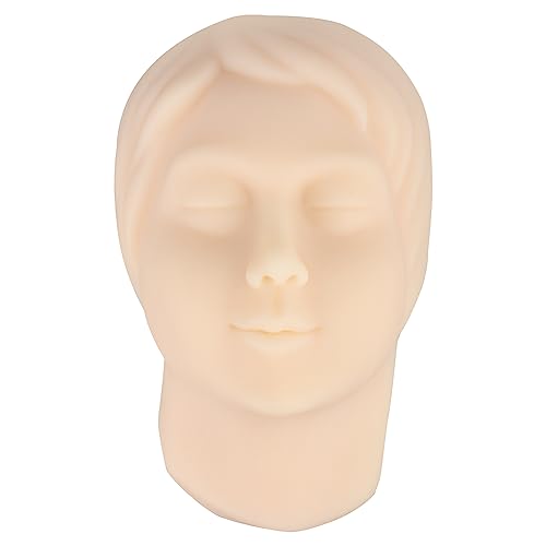 Medarchitect Injection Training Mannequin Face Model Head Model for Micro-Plastic Teaching, Practice Training to Medical Student, Doctor, Esthetician - Image 1